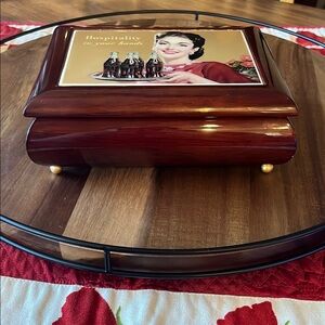 Vintage Coca Cola Red and Gold Decorative Musical Jewelry Box